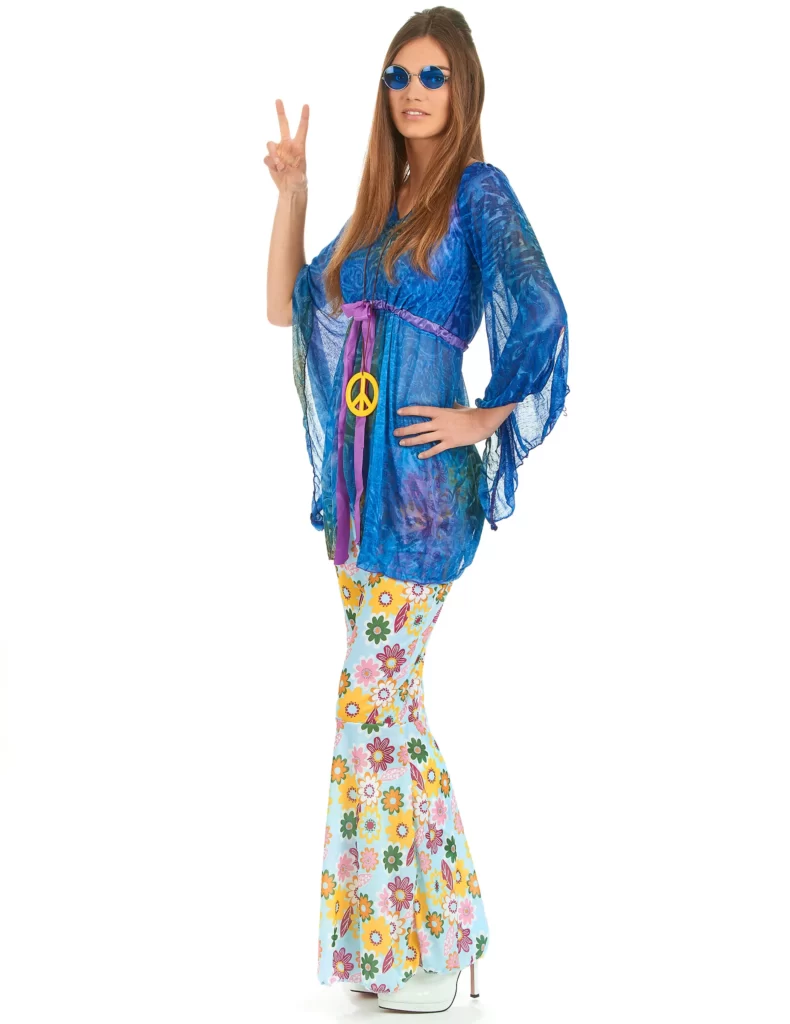 Déguisement hippie femme : un modèle coloré